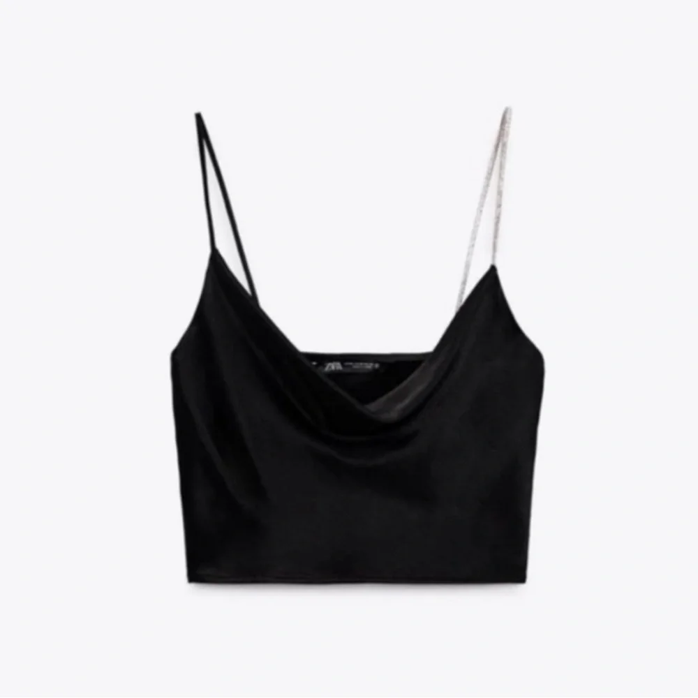ZARA One Rhinestone Strap Camisole - Picture 7 of 8